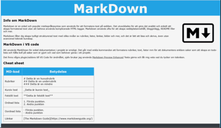 Bild på Markdown
